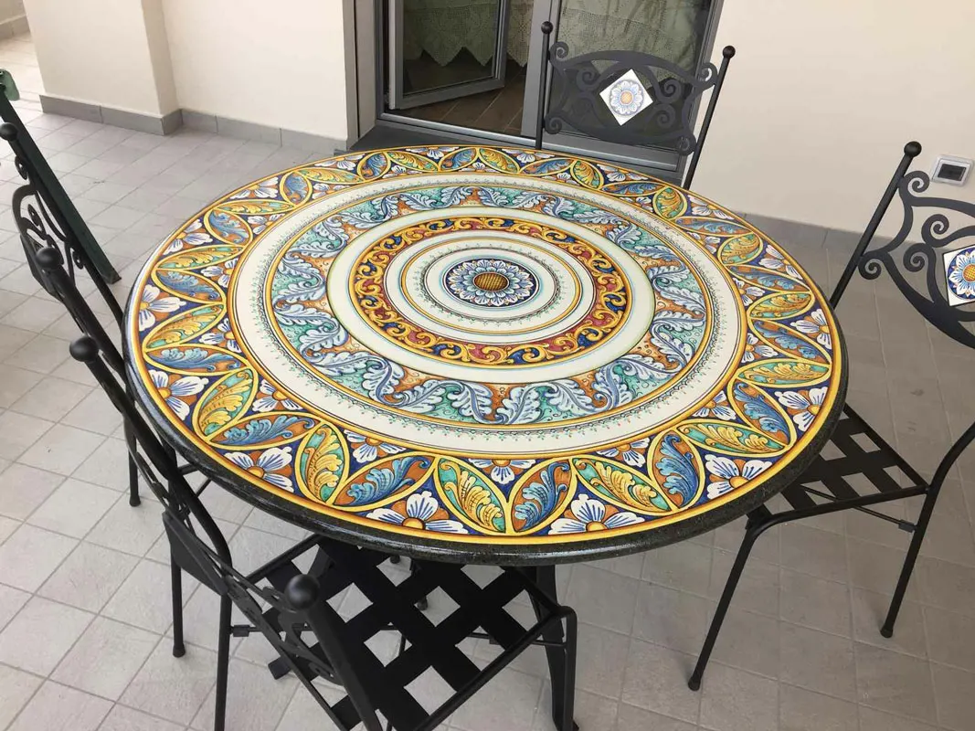 Tavolo 9 - Decoro Barocco Siciliano