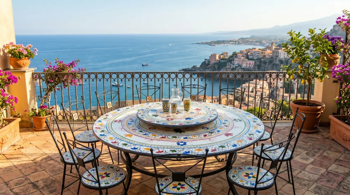 Tavolo in pietra lavica – terrazza
